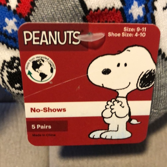 Peanuts 4th of July socks set of 5 pairs - Picture 8 of 9